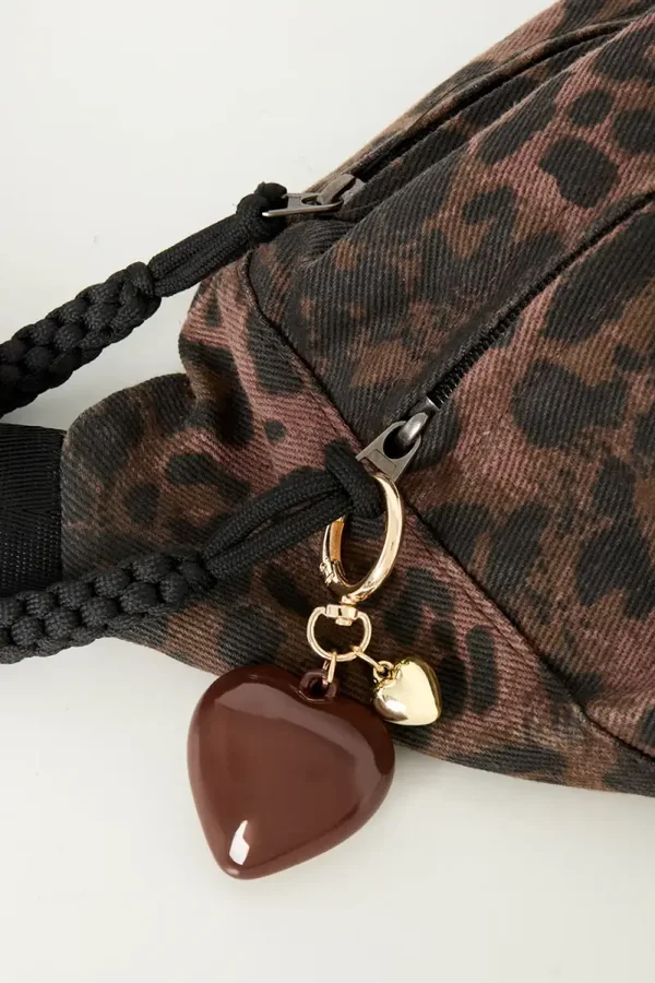 Chocolate Heart Bag Charm