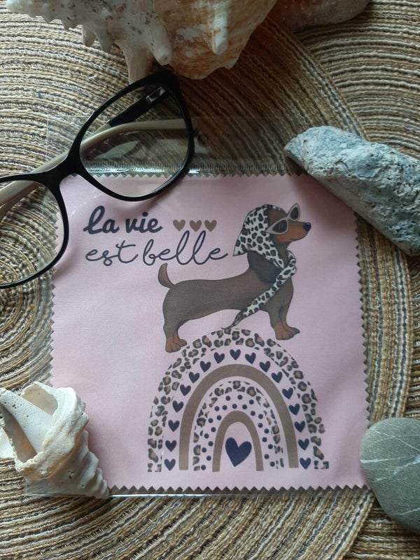Lingette, chiffon, essuie lunettes micro fibre Animaux Sauc