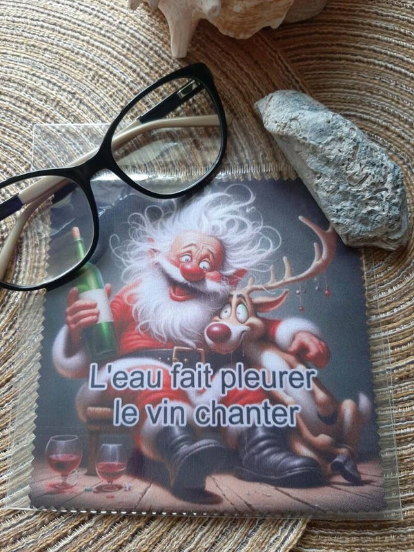 Lingette, chiffon, essuie lunettes micro fibre VIN Papa No