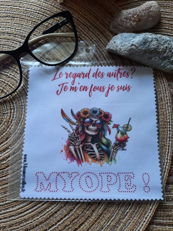 Lingette, chiffon, essuie lunettes micro fibre MYOPE TTM