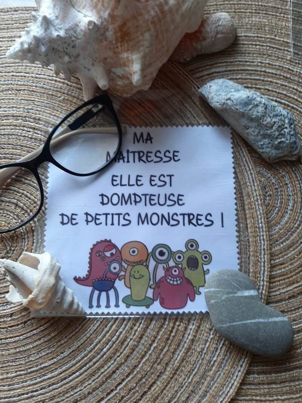 Lingette, chiffon, essuie lunettes micro fibre Métiers de l'enfance 6