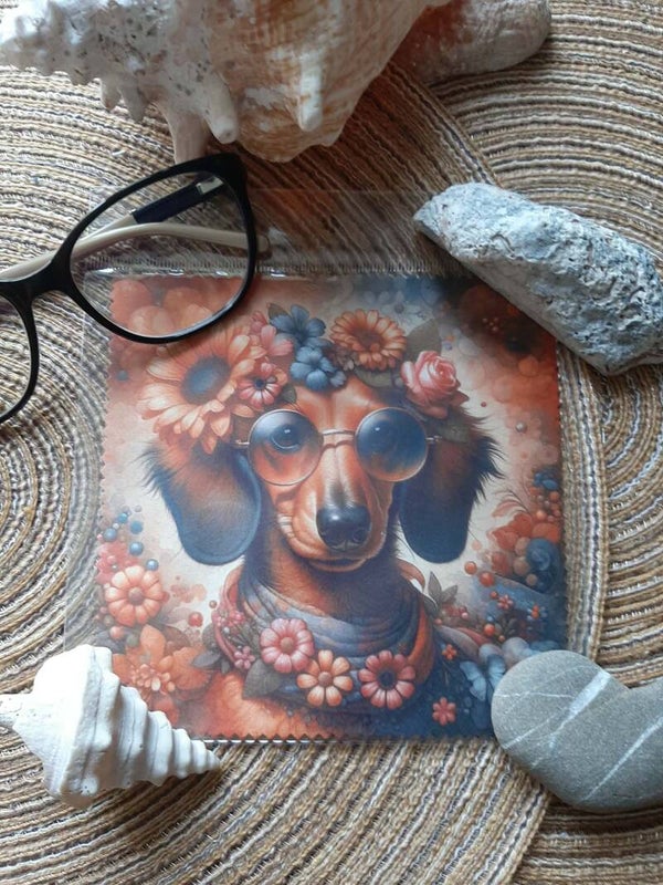 Lingette, chiffon, essuie lunettes micro fibre Animaux Tec