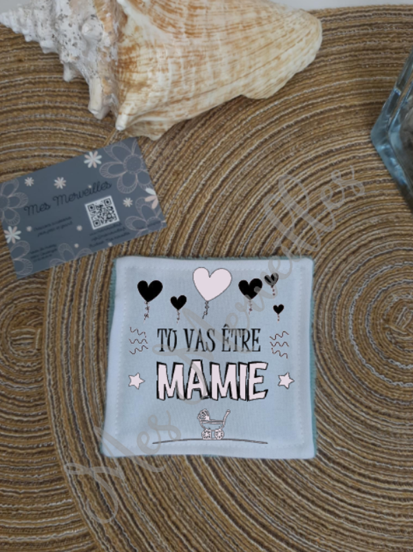 *Lingette démaquillante "Tu vas être mamie"