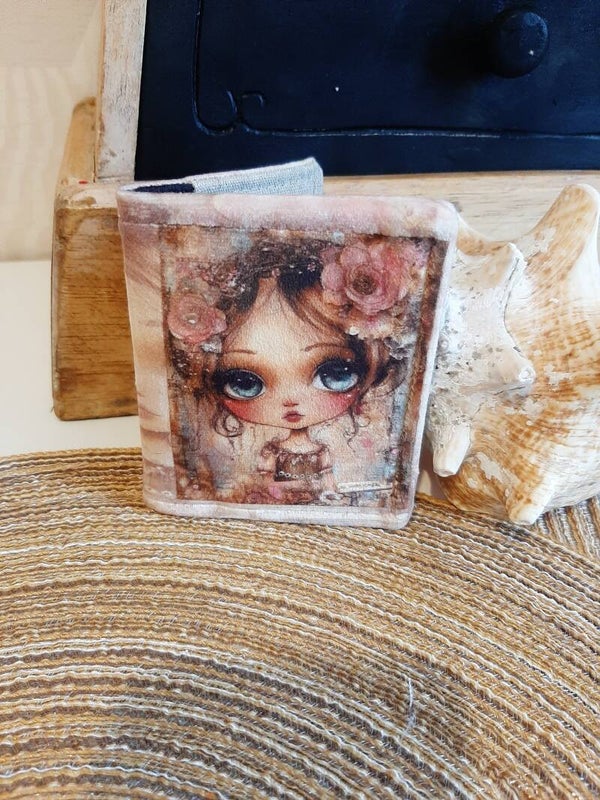 Porte cartes Fleur fille