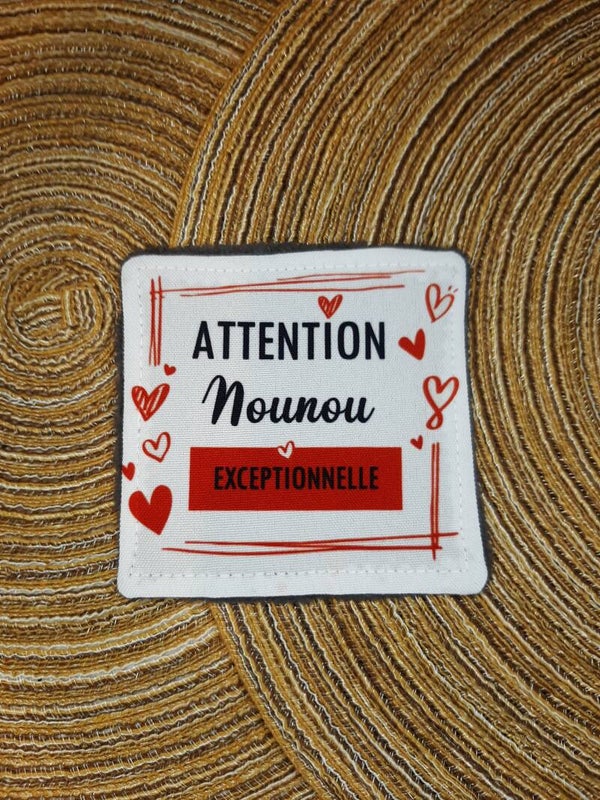Lingette démaquillante perso nounou rouge