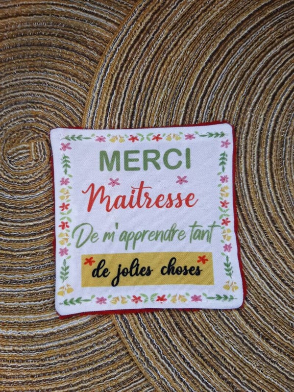 Lingette démaquillante perso maîtresse coloré