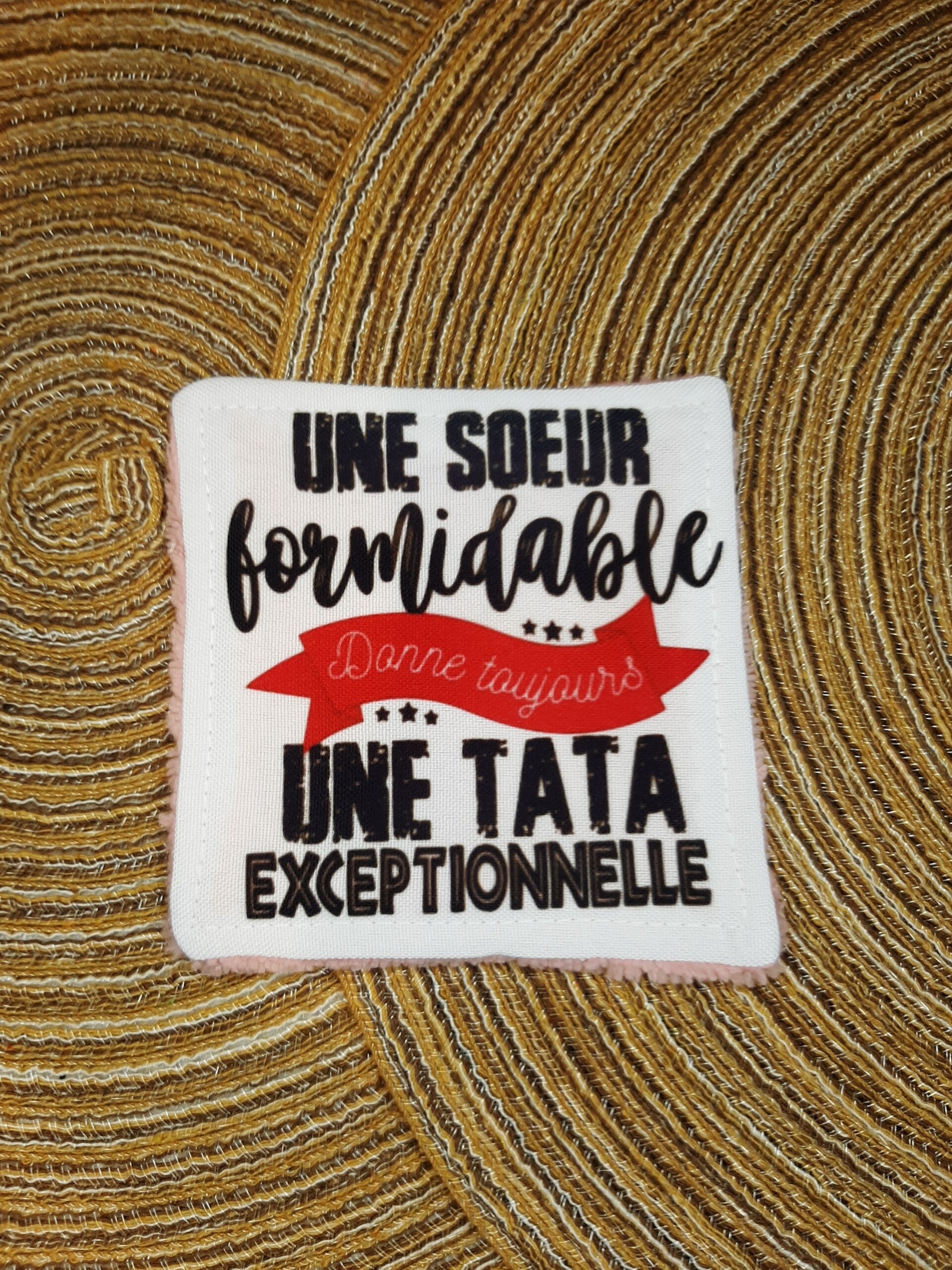 Lingette démaquillante perso sœur tata