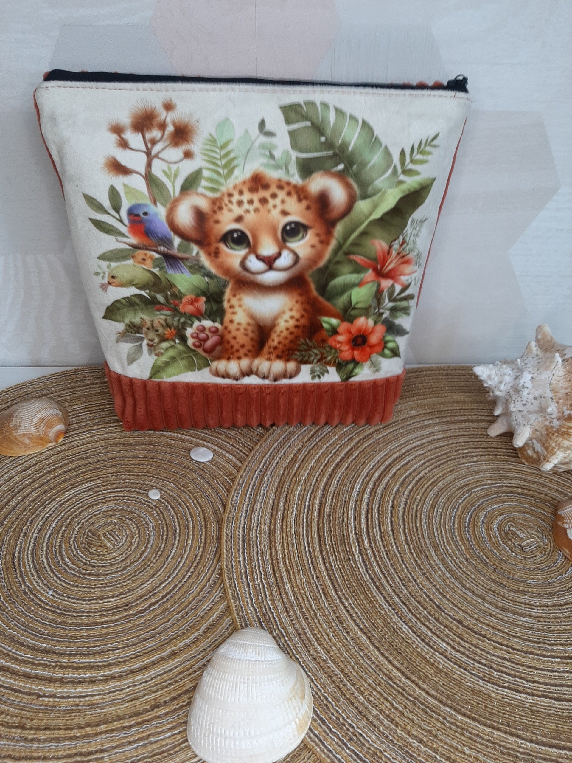 Trousse de toilette Bébé Savane Orange