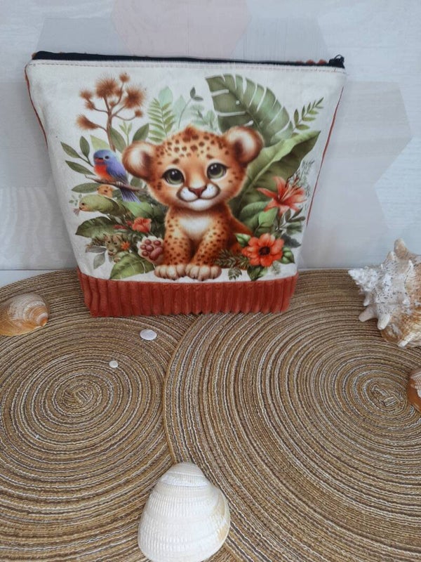 Trousse de toilette Bébé Savane Orange