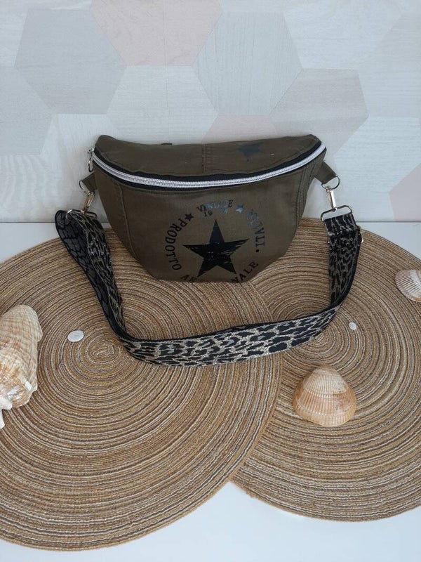 Sac Banane Kaki étoile