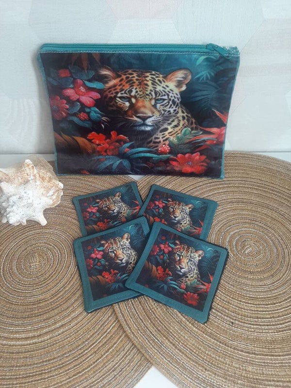 Ensemble Trousse  + 4 lingettes démaquillantes Savane