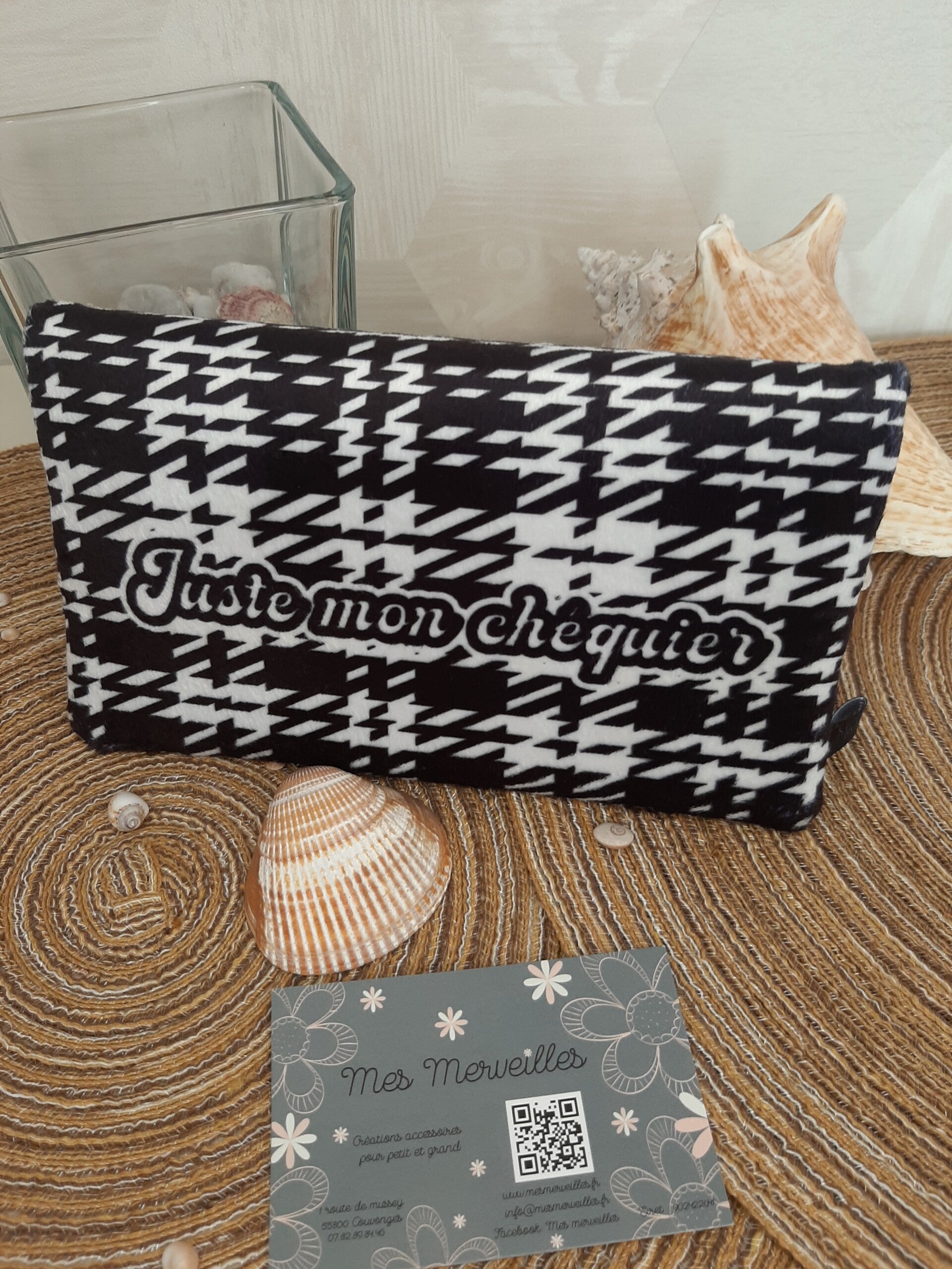 Porte chéquier Noir et blanc