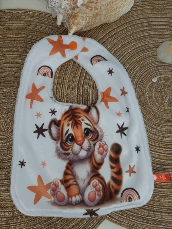 Bavoir bébé "Lion Blanc"