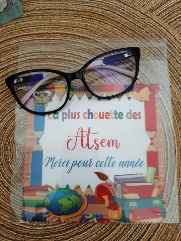 **Lingette, chiffon, essuie lunettes micro fibre Cadre crayon
