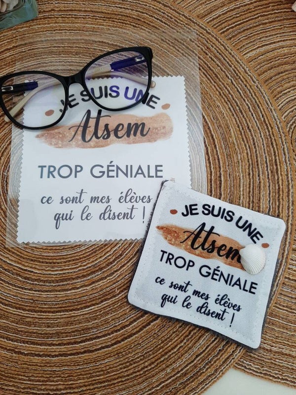 **Lingette, chiffon, essuie lunettes micro fibre Atsem4