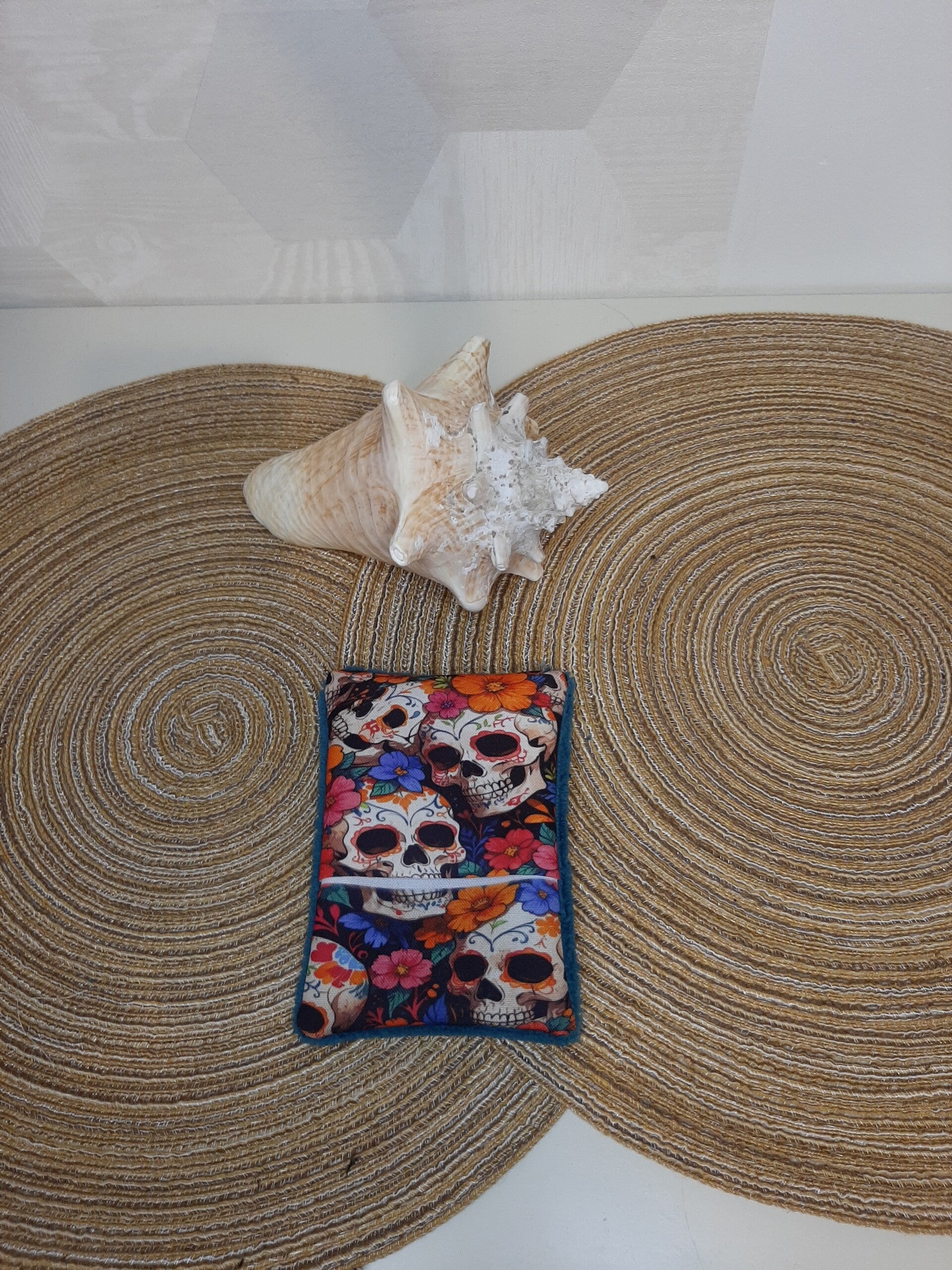 Gants démaquillants lavables & réutilisables Tête de mort