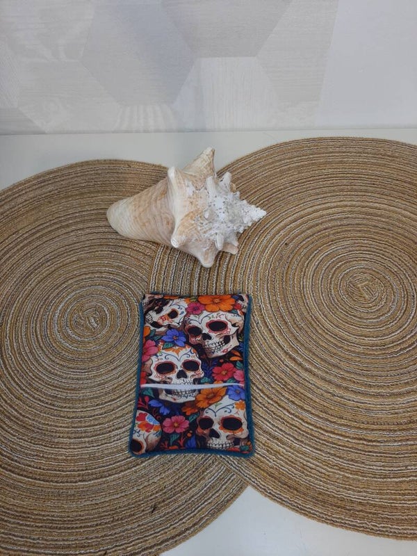 Gants démaquillants lavables & réutilisables Tête de mort