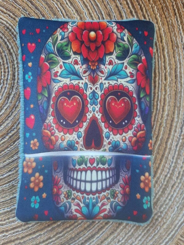 Gants démaquillants lavables & réutilisables Tête de mort