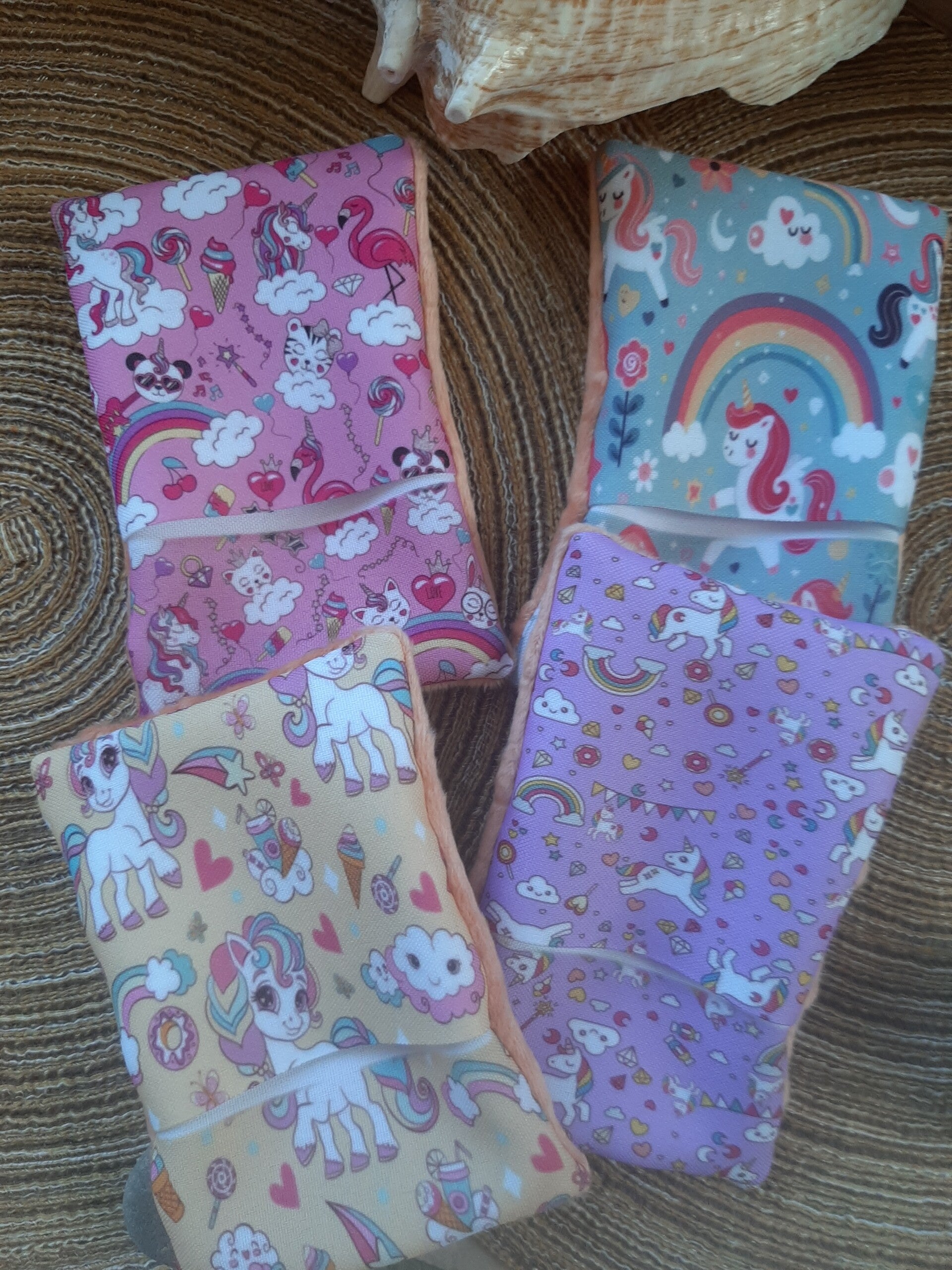 Gants démaquillants lavables & réutilisables  Licorne