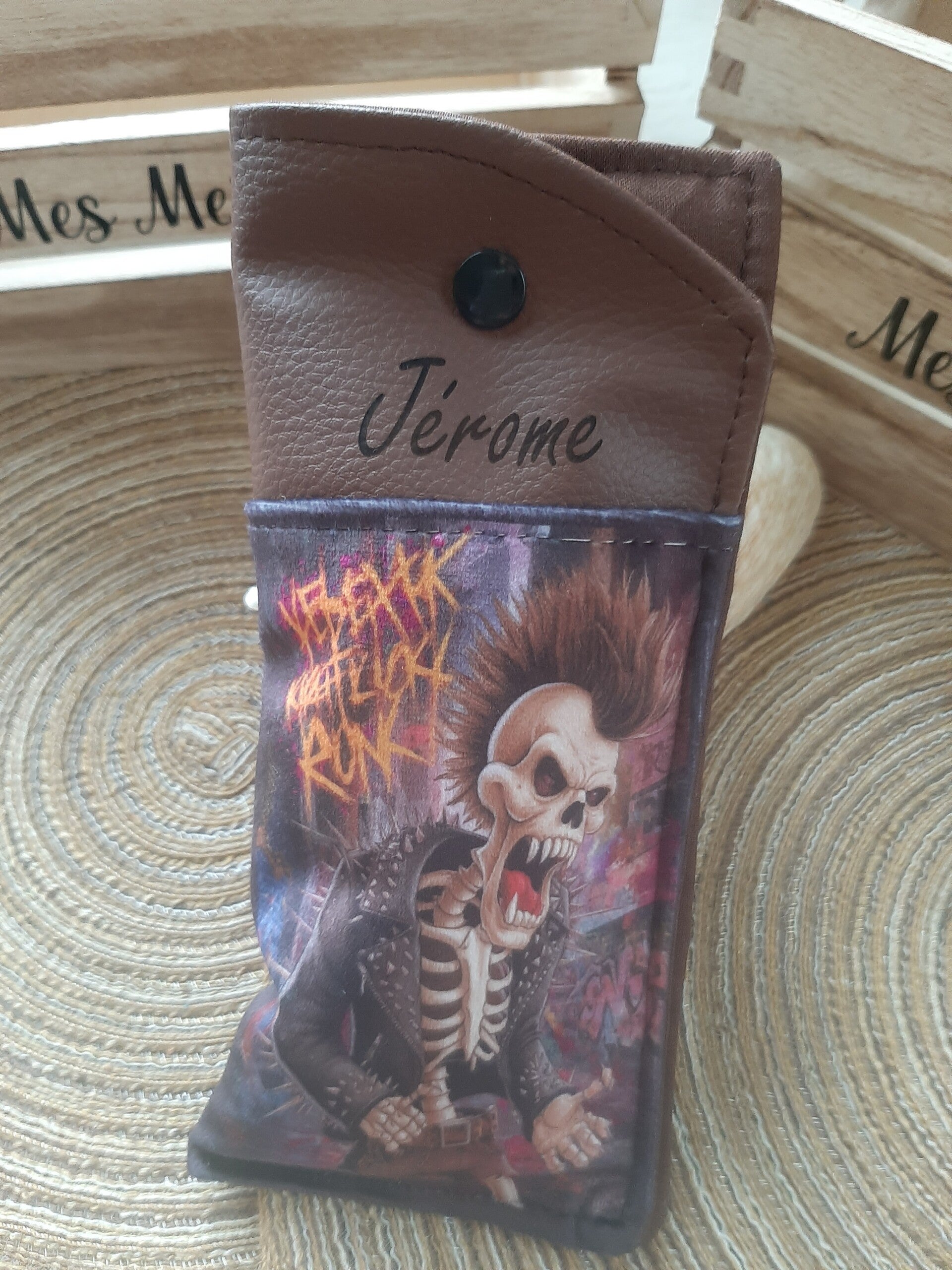 *Étui à lunettes "Jérome" personnalisable