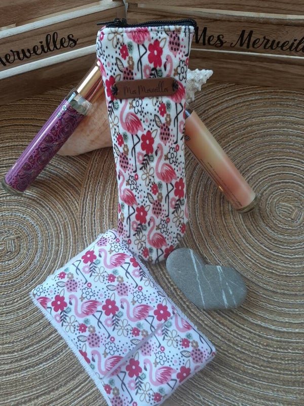 Duo Douceur Printemps 4🌸 – Pochette Essentiel & Gant Démaquillant Assorti (Offre Week-end)