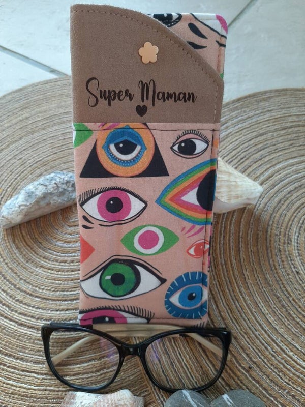 Étui à lunettes "Super Maman"
