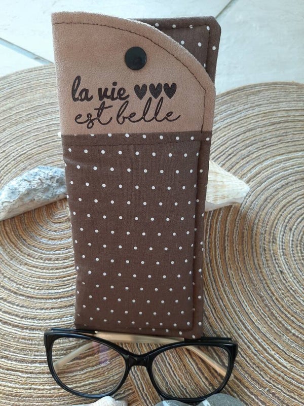 Étui à lunettes "La vie est belle"