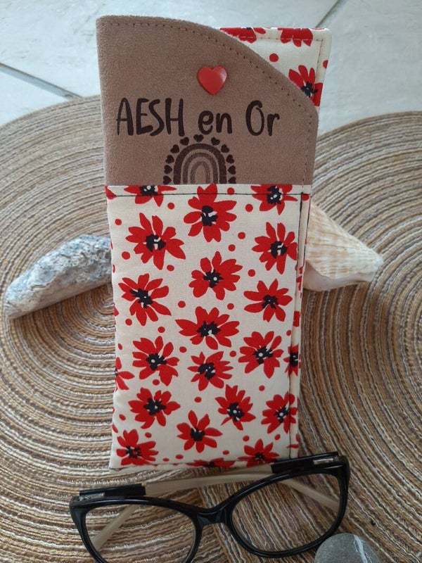 Étui à lunettes "AESH en Or"