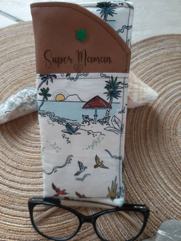 Étui à lunettes "Super Maman " Vacance