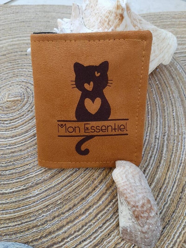 Porte cartes Signature Orange Chat