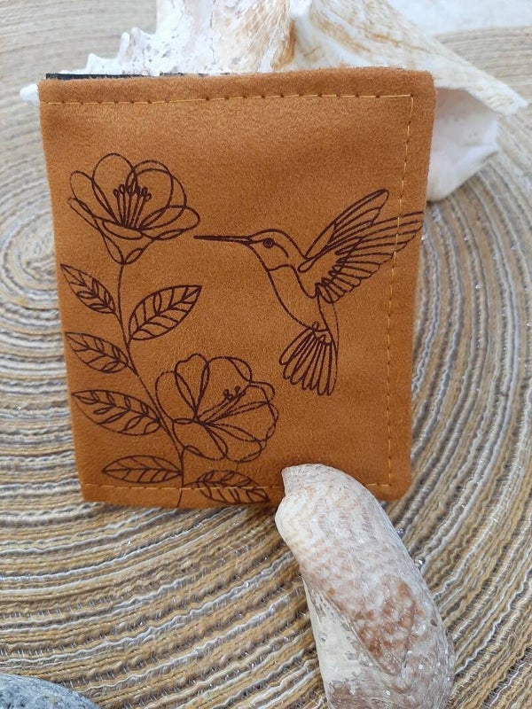 Porte cartes Signature Orange Oiseau