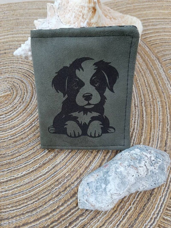 Porte cartes Signature Vert chien
