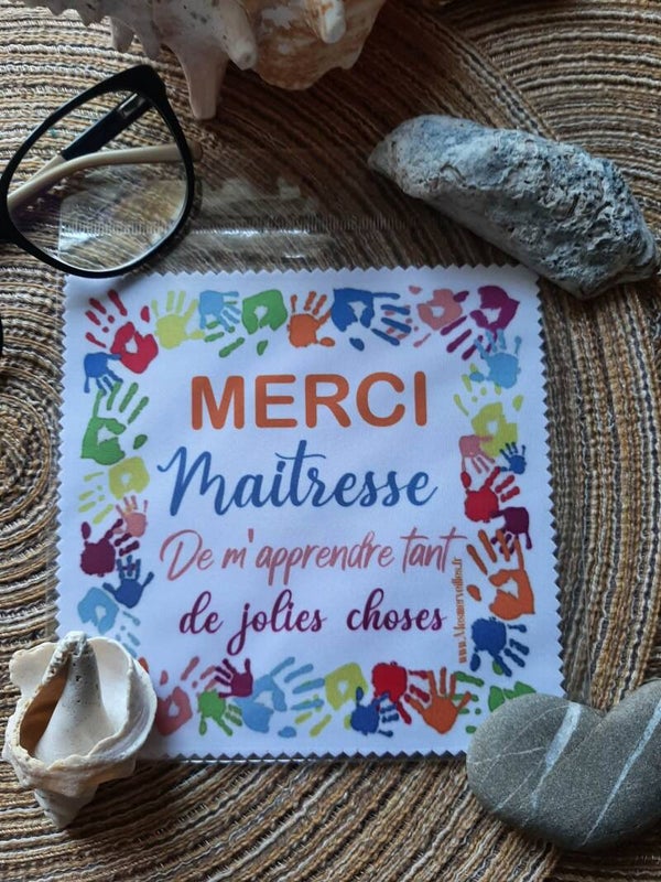 Lingette, chiffon, essuie lunettes micro fibre Métiers de l'enfance 12