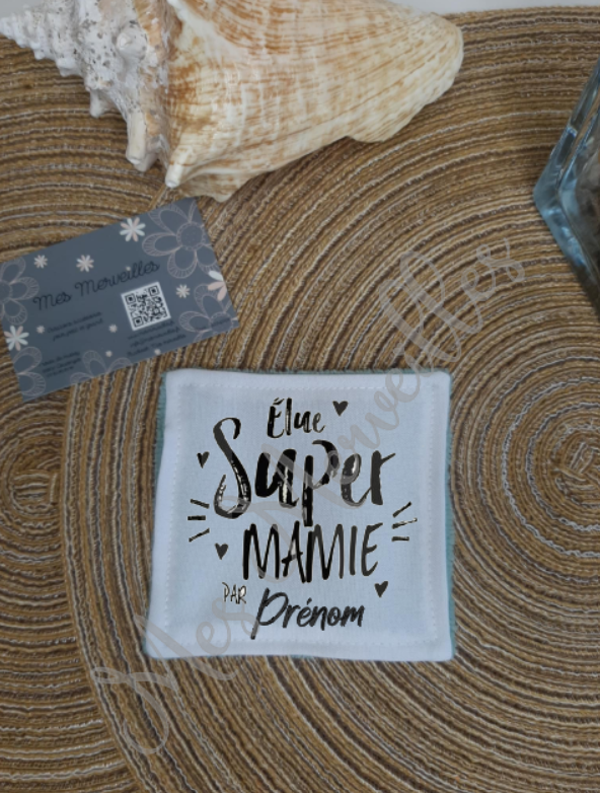 **Lingette démaquillante "Elue Super Mamie"