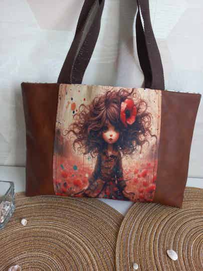 Sac fille coquelicot