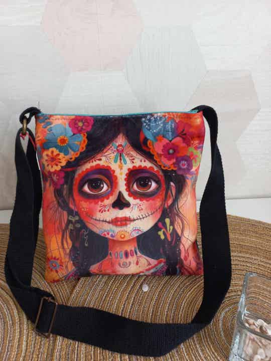 Mini Sac Carré Fille Color