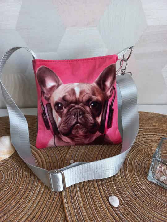 Mini Sac Carré Chien