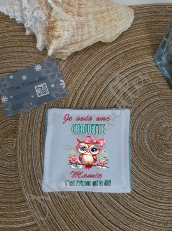 **Lingette démaquillante Chouette Mamie