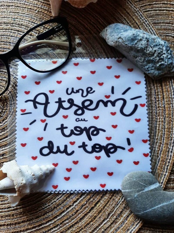 Lingette, chiffon, essuie lunettes micro fibre Atsem 1