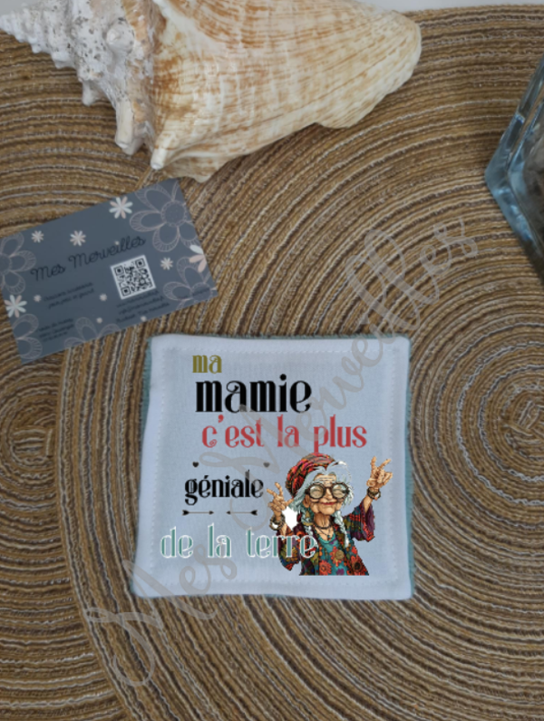 *Lingette démaquillante " Mamie cool "