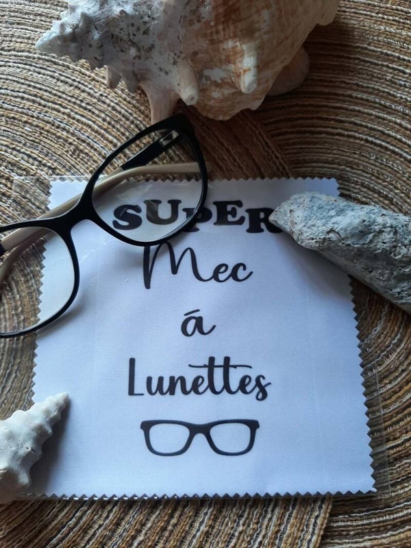 Lingette, chiffon, essuie lunettes micro fibre Humour HOM Lunettes