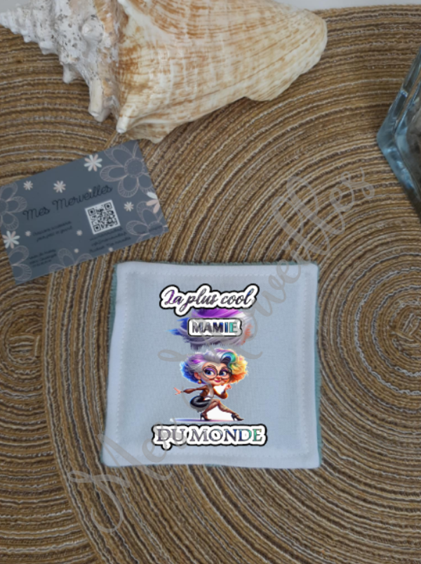 *Lingette démaquillante " Mamie Coloré "