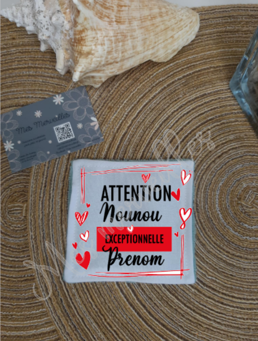 **Lingette démaquillante Nounou rouge