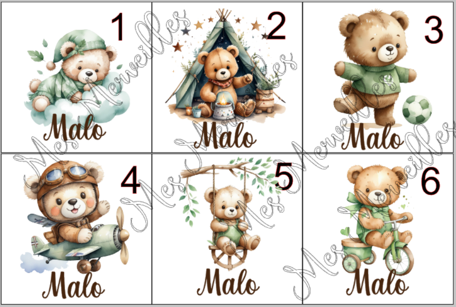 ** Lingette ou Gant pour Bébé "Malo"