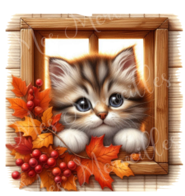 Coupon tissu Chat 005