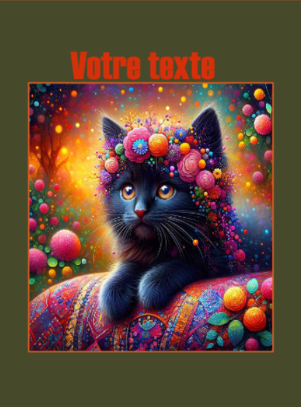 Coupon tissu Perso Chat011T