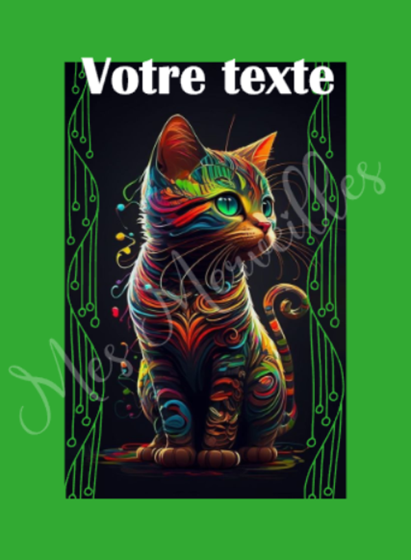 Coupon tissu Perso Chat012T