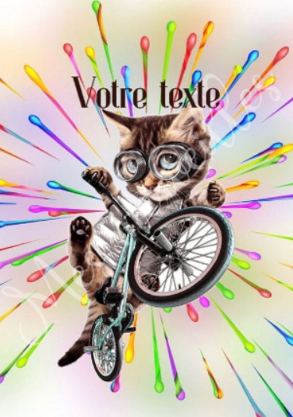 Coupon tissu Perso Chat013T