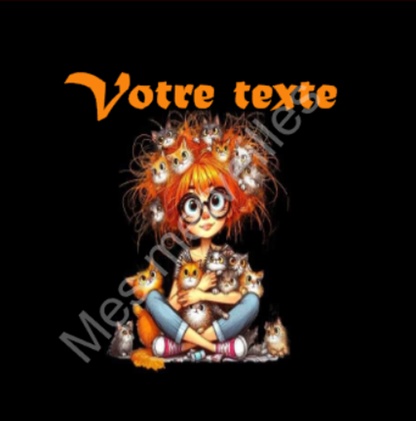 Coupon tissu Perso Chat020T