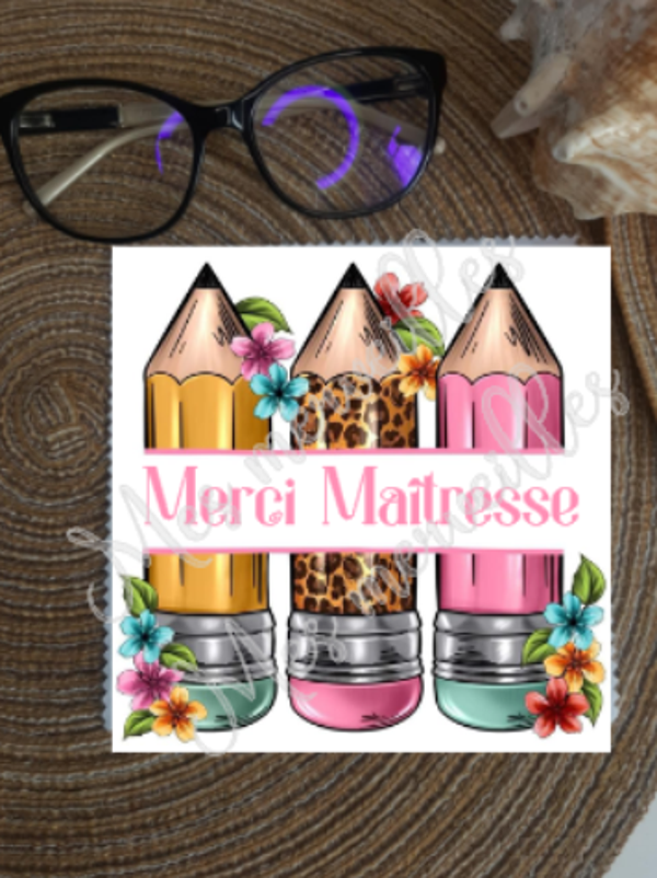 Lingette, chiffon, essuie lunettes micro fibre Maîtresse14